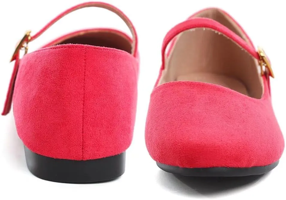 ZTWUTANG Women's Cute Round-Toe Flat Ballet Shoes Comfortable Dress Shoes for Walking