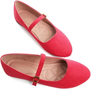 ZTWUTANG Women's Cute Round-Toe Flat Ballet Shoes Comfortable Dress Shoes for Walking